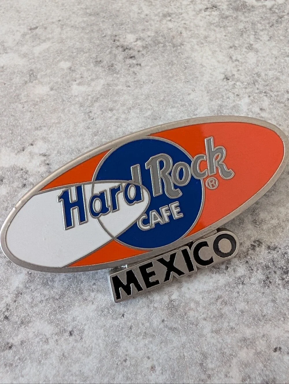 Hard Rock Cafe Orange, Blue & White Mexico Collectible Pin